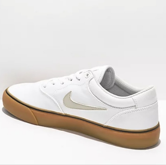 Nike Men's SB Chron 2 White & Brown Skate Shoes, EUC, Size 11 - Picture 2 of 14